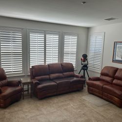 Leather Sofa, Couch,loveseat 