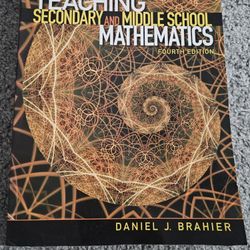 Teaching Secondary And Middle School Mathematics 