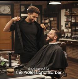Professional Barber Jacket – Black – Size Large