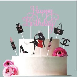 8 Piece Birthday Cake Topper 