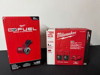 Milwaukee M12 FUEL Cut Off Tool + Battery Starter Kit