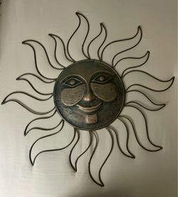 Indoor/outdoor metal wall art.