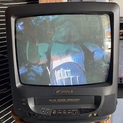 Vintage Sansui VCR / VHS TV combo
