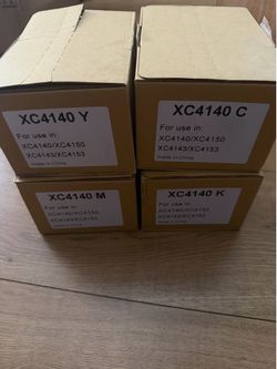 XC4140 XC4150 XC4143 XC4153 Toner Cartridge Set K C M Y 4-Pack Open Box