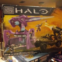 Open Box Mega Bloks Halo 97189 UNSC Rocket Hog Versus Anti Aircraft Gun Like Lego