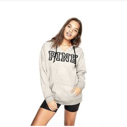 VS Pink Logo Campus Sweater And Joggers