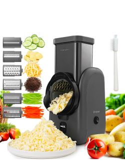 ✨ Multifunctional 6-in-1 Electric Cheese Grater & Vegetable Slicer 🥕🧀