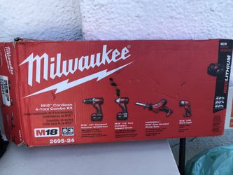 Milwaukee M18 cordless 4 tool combo kit