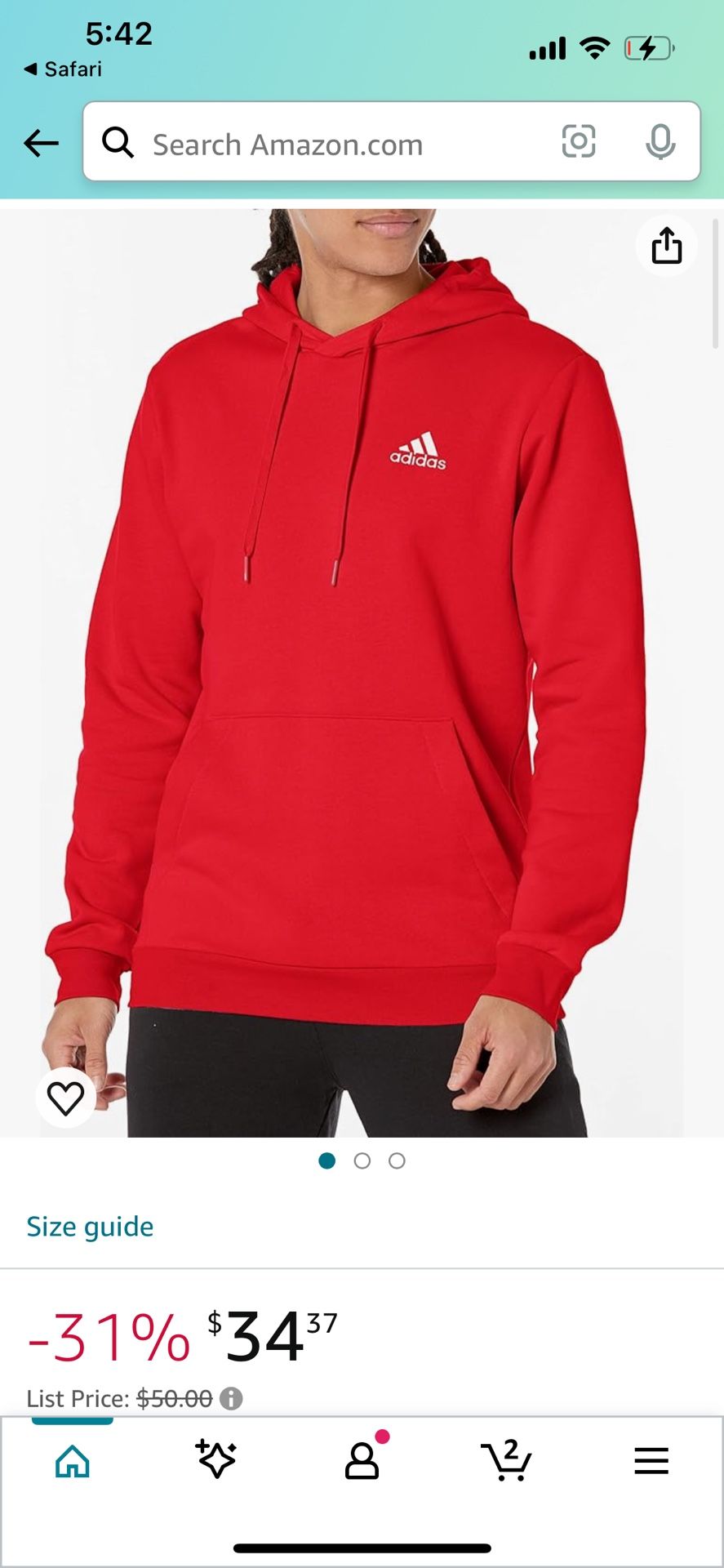 Red Adidas Hoodie