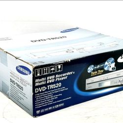 New Sealed Samsung DVD-TR520 Dual Tray DVD Recorder Combo Player, Direct Copy