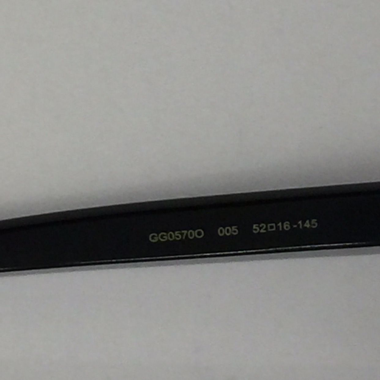 New Gucci GG0570O 005 Black Plastic Cateye Eyeglasses 52mm