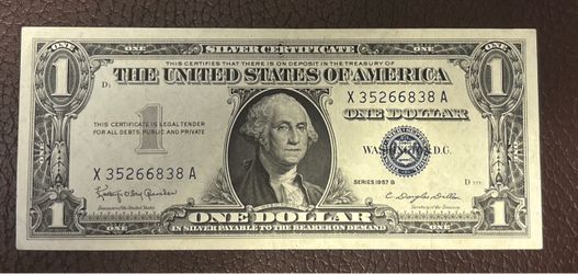 $1 1957 B. Vintage banknote USA