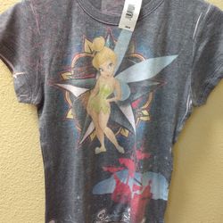 Tinker Bell women's t-shirt, never worn. Super cute and unique. Soft, light material.