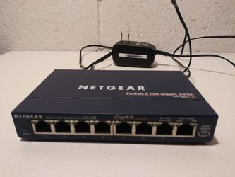Netgear Prosafe 8port Gigabit Switch Model GS108