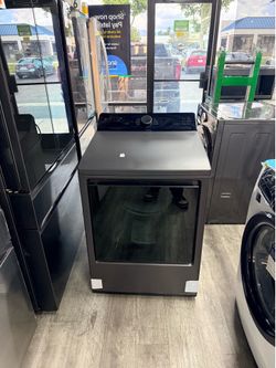🔥 LG - 7.3 Cu. Ft. Smart Gas Dryer with EasyLoad Door - Matte Black🔥