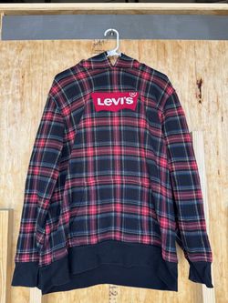 Levi's Plaid Hoodie Sweatshirt