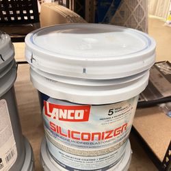 Siliconizer Acrylic Elastomeric White Reflective Roof Sealer, 5 gallon, New 