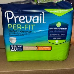 Prevail  Underwear  20 Count 6 Bags 