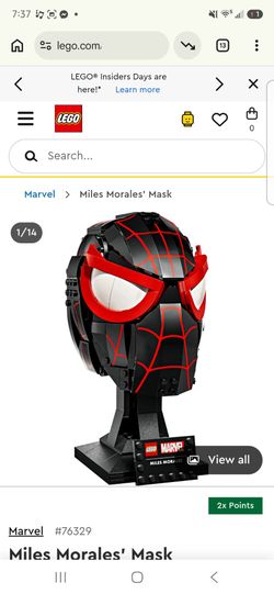 Spiderman mask lego (Miles morales)
