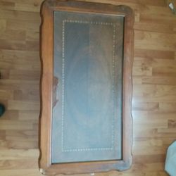 Antique hand carved Marquetry inlay coffee table