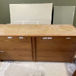 Oak Office File Drawer 