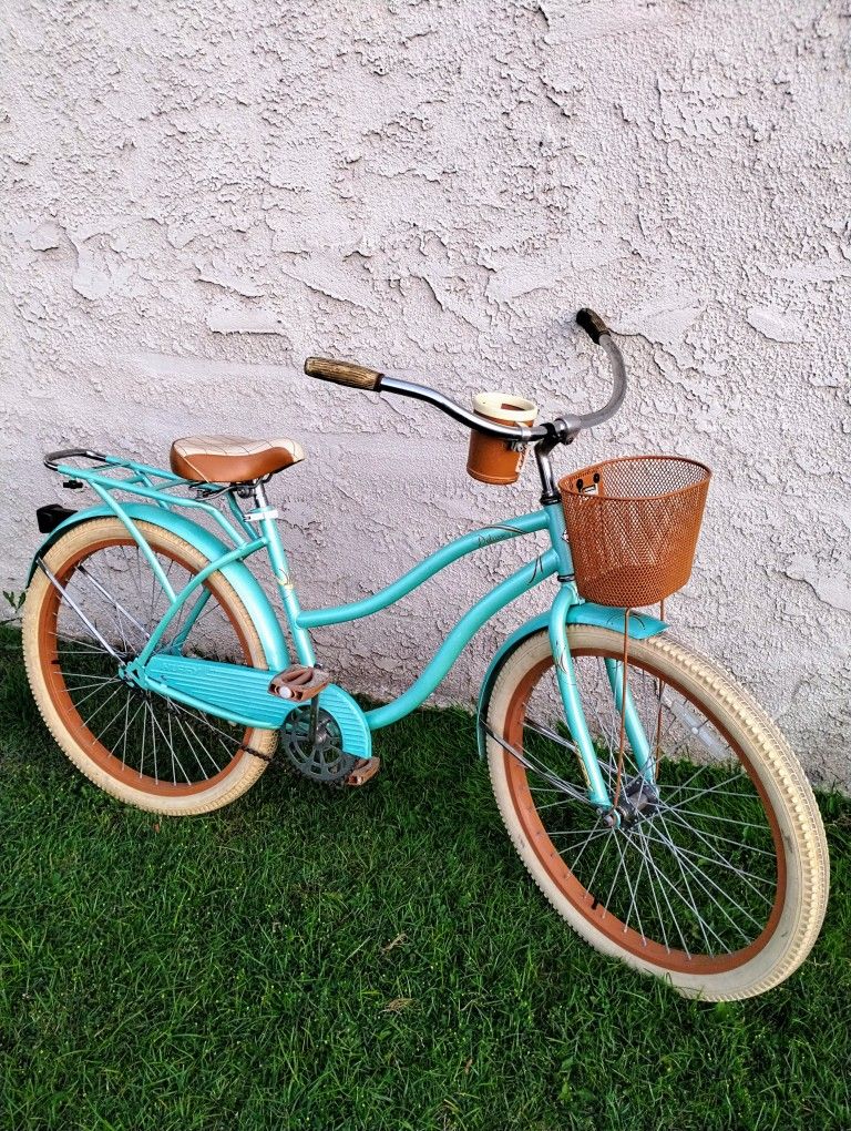 Women's Huffy Deluxe 26" Beach Cruiser Bike Bicicleta Basket 