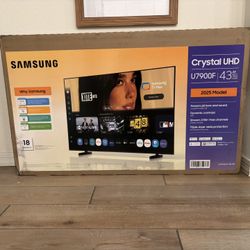 BRAND NEW SAMSUNG SMART CRYSTAL 43” TV