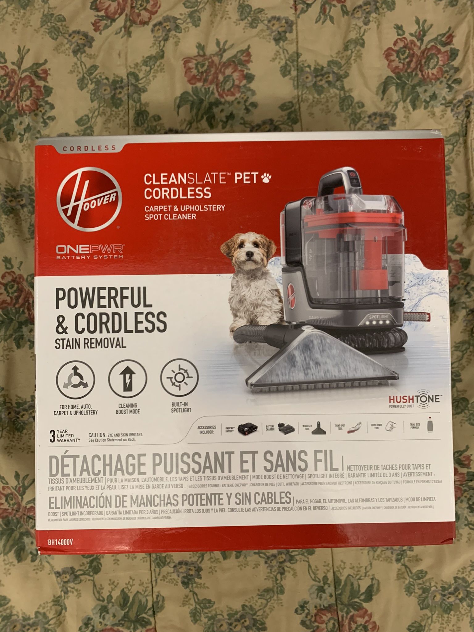 Hoover ONEPWR CleanSlate Cordless Portable Carpet Cleaner BH14000