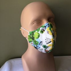 Cotton face mask with filter made in USA