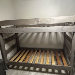 Gray Bunk beds 