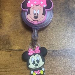 Minnie Mouse Badge Reel