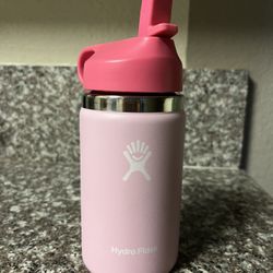 12oz Kids Wide Mouth Hydro flask Pink 