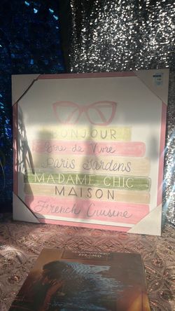French-Themed Canvas Wall Art Print
