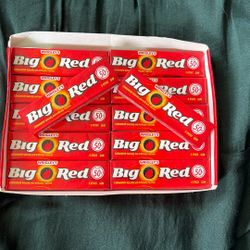 Big Red Gum!  Unopened 12 Packs Of 5 Sticks