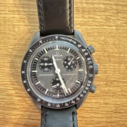 Omega x Swatch MoonSwatch “Mission to Mercury” – Pristine w/ Box + Extra Leather Strap