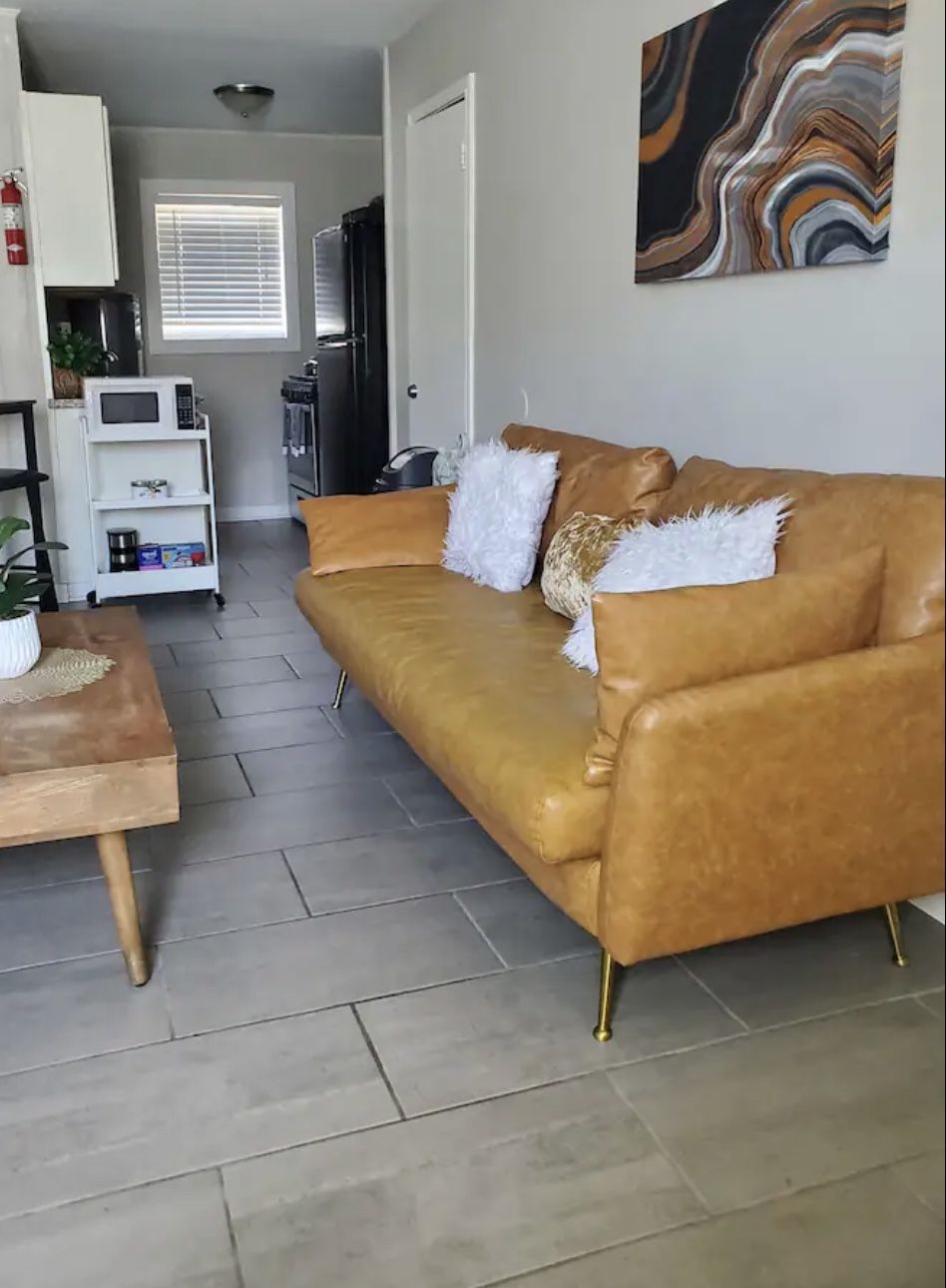 Albany Park Vegan Leather Sofa