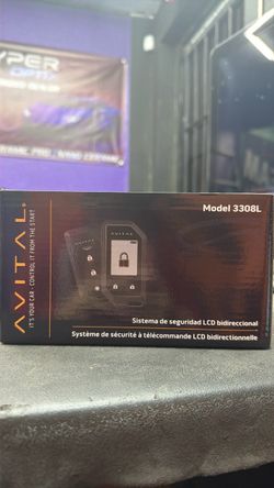 Avital 3308L Bidirectional LCD Car Security System