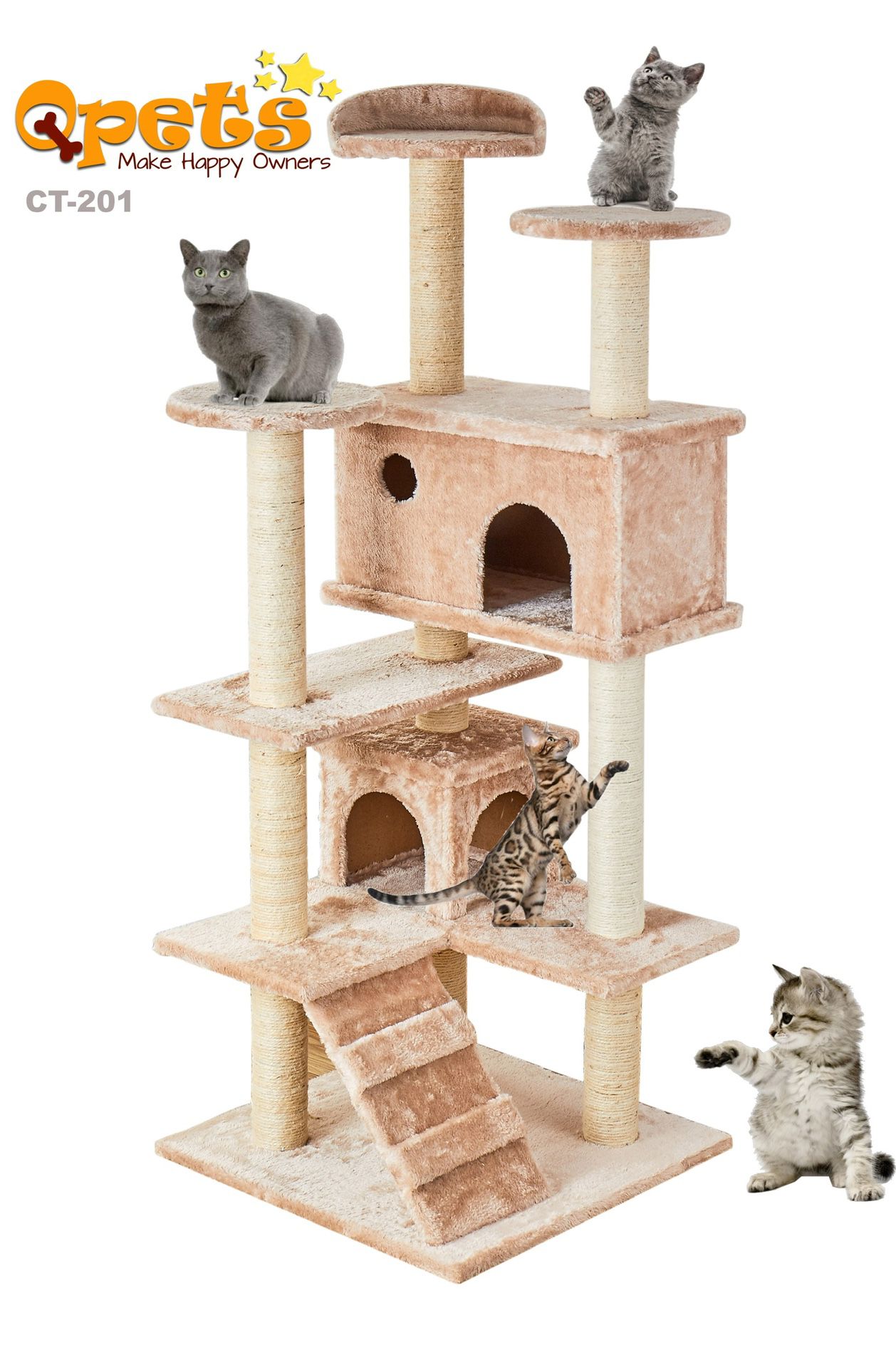QPets 50” Cat Tree Tower CT-201