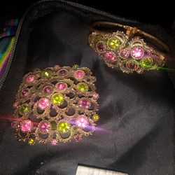 Sarah Coventry Brooch and Bracelet Set 