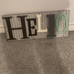 Hello Wall Decor