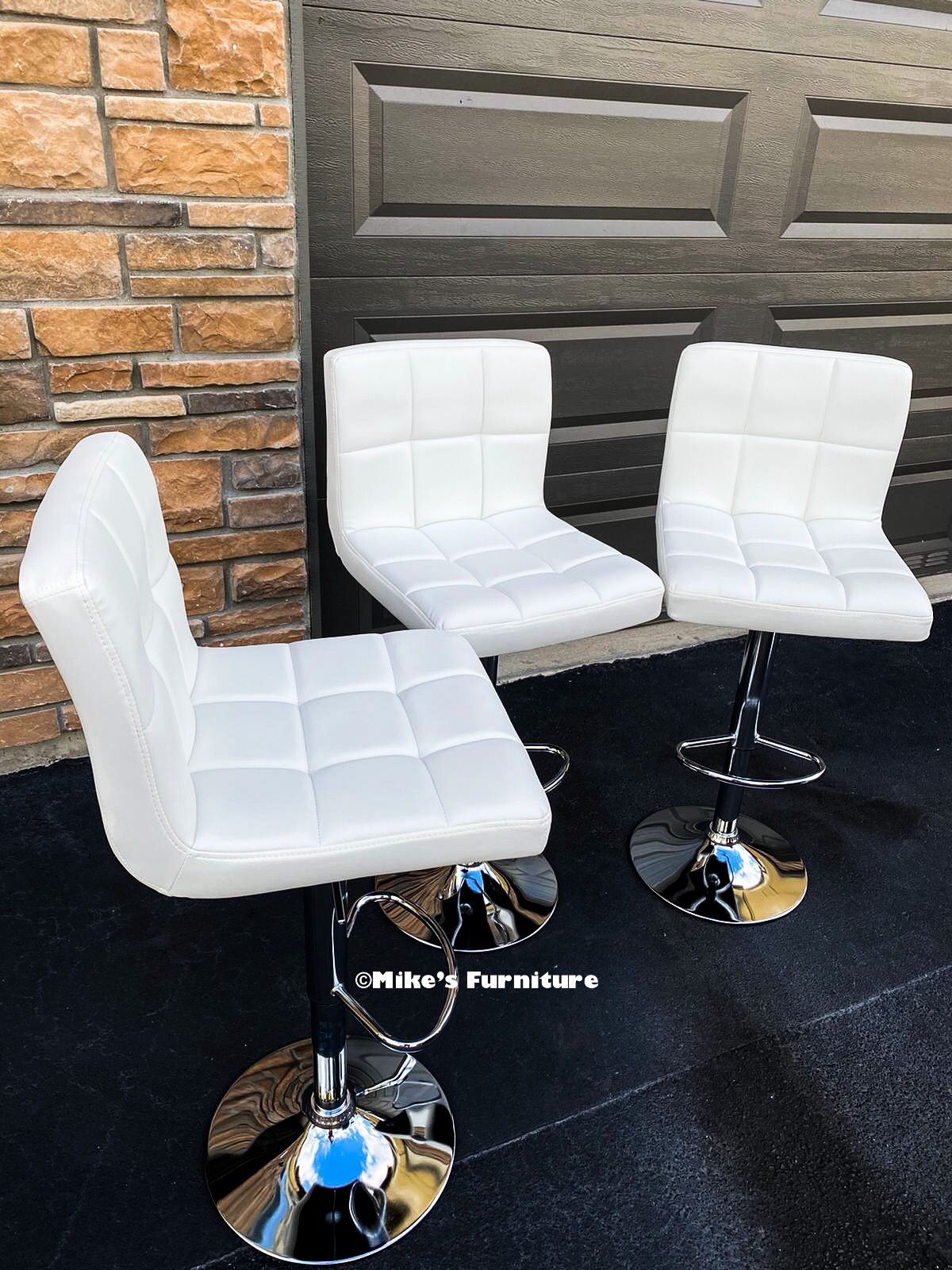 New Adjustable Bar Stools (3 Colors Available ) Black White Gray