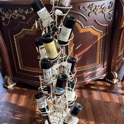 Antique Finish Wine Rack