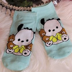 Women's Novelty socks green character one size 