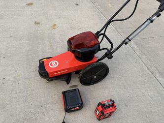 LIKE NEW DR TRIMMER PULSE 62VSP 62V BATTERY TRIMMER MOWER ONLY $600 RETAILS $1110