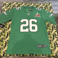 Philadelphia Eagles Saquon Barkley #26 Size Medium Kelly Green Jersey