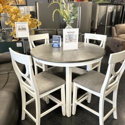 5pcs Dining Set (( Table & 4 Chairs))