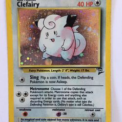 Clefairy Rare Holo Base Set2 #6 WOTC 2000