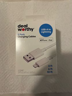 Deal worthy 5 pack charging cables