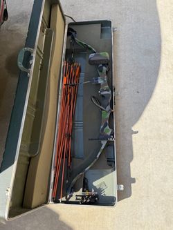Compound Bow Set with Arrows and Hard Case