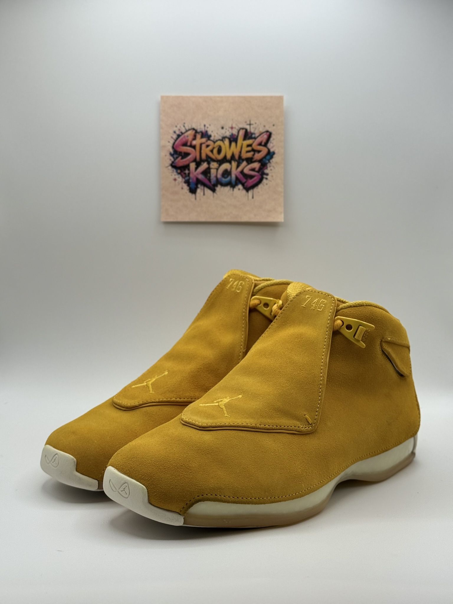 Jordan 18 Retro Yellow Suede Size 10.5M